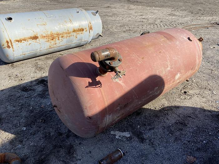 Used Used Silvan Industries approximately 300 gallon vertical carbon steel air receiver
