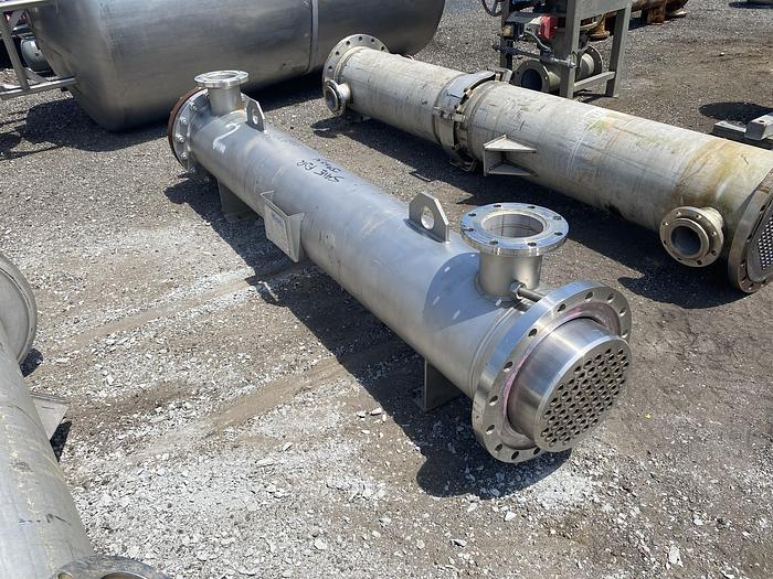 Used Used Bendel approximately 150 sq ft. 304L/347 stainless steel horizontal heat exchanger