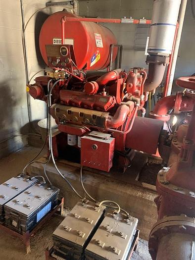 Used Used complete diesel fire pump skidded building