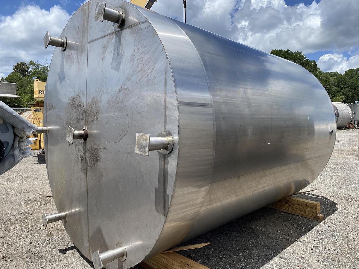 Used Used approximately 5000 gallon food grade sanitary stainless steel juacketed batch processor