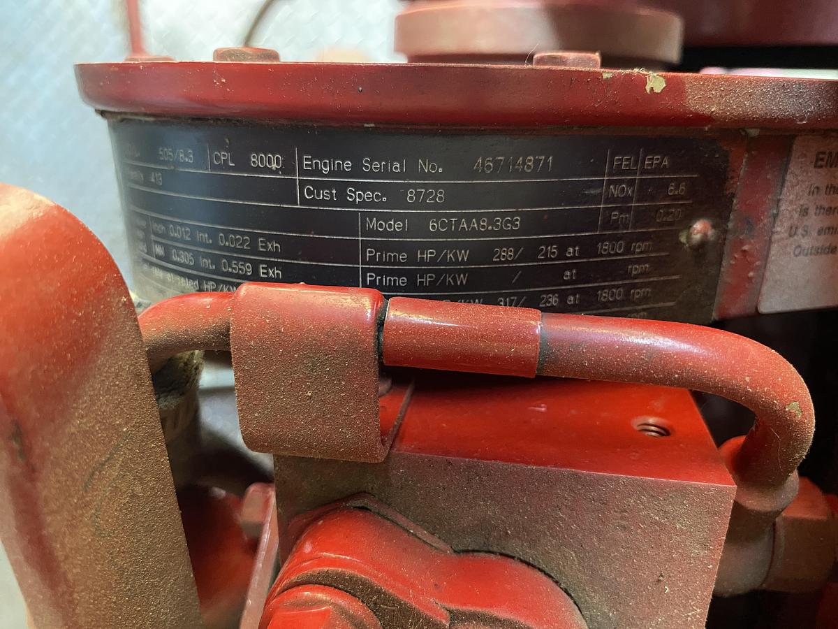 Used Used Complete Diesel Fire Pump skidded Building