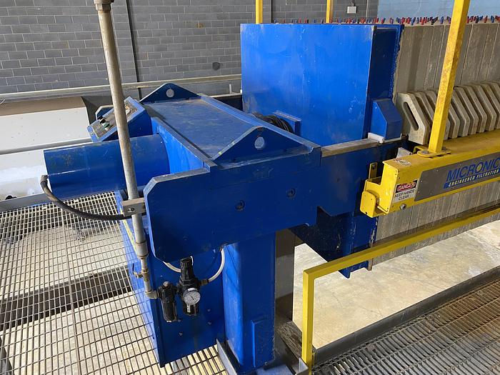 Used Used Micronics Model TR120DA08-FS-AO 130 cu ft. poly plate and frame press