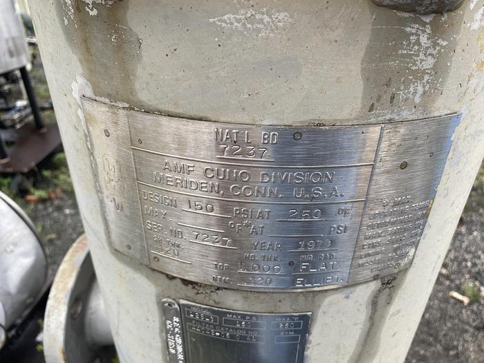 Used Used CUNO Filter Model 12SL3 stainless steel cartridge filter