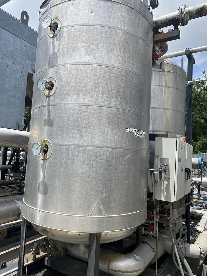 Used Used Industrial Piping Gas Dryer Skid