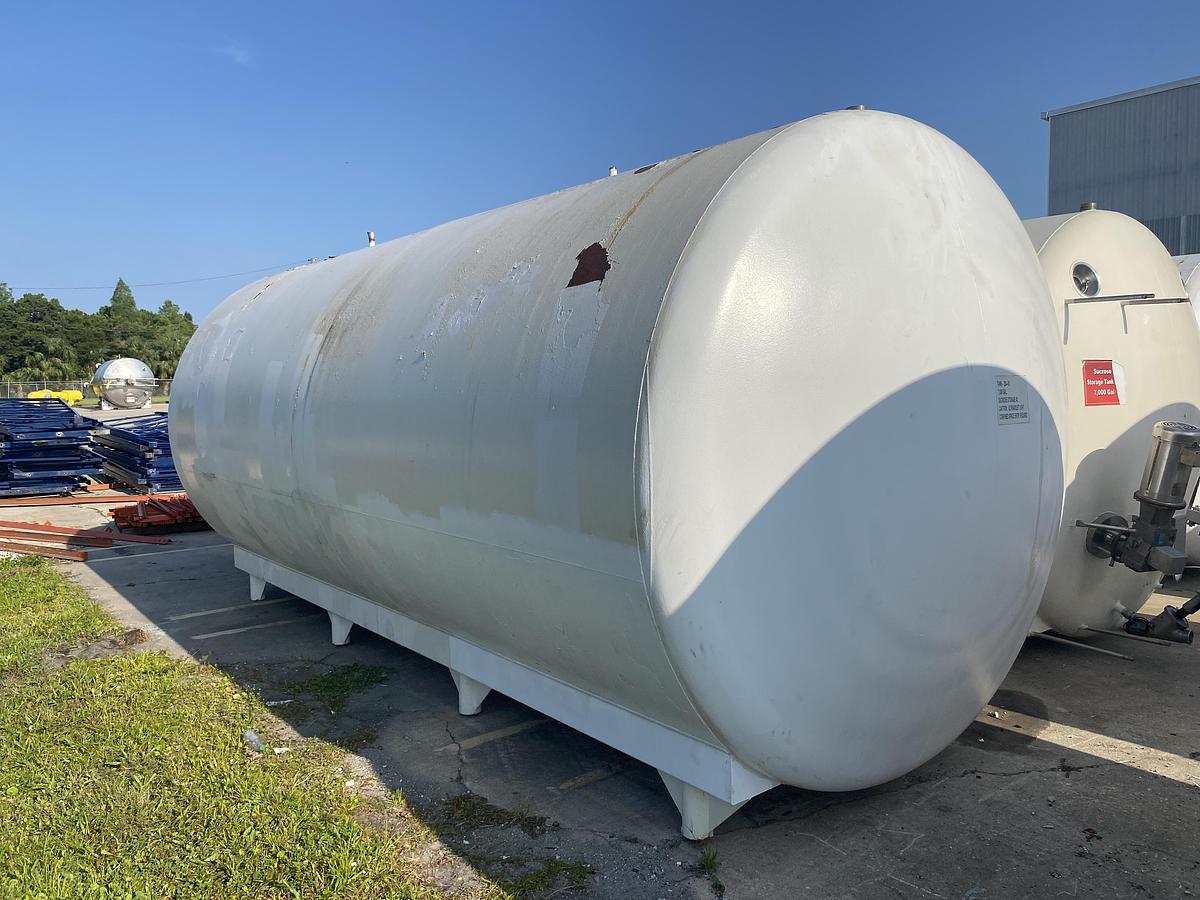 Used Used Walker 7000 gallon 304L Model HHT, horizontal insulated tank.