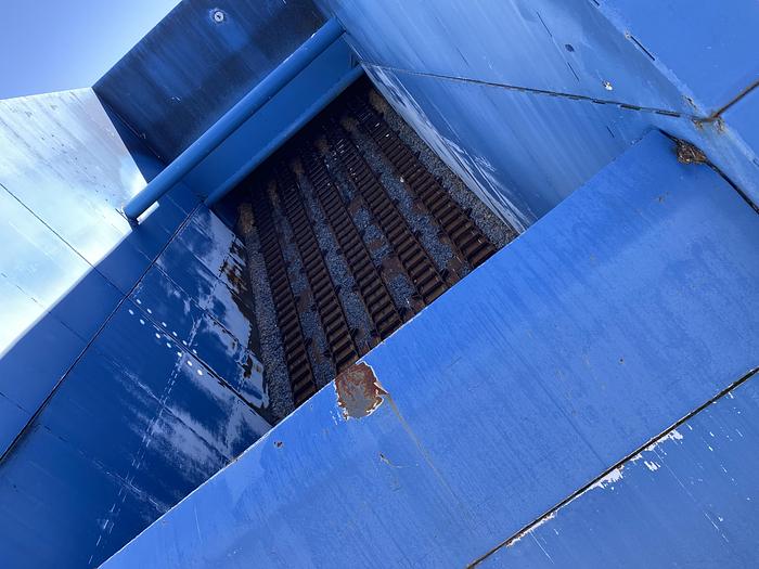 Used Used Bruks 70' Back-On Truck Dump with optimized smooth cargo flow receiving hopper