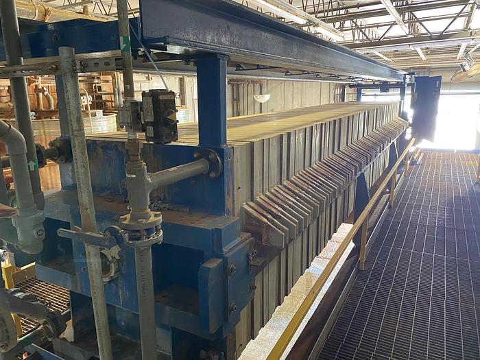 Used Used Netszch Model 1200-84/105 100 cu ft.  Poly plate and frame press