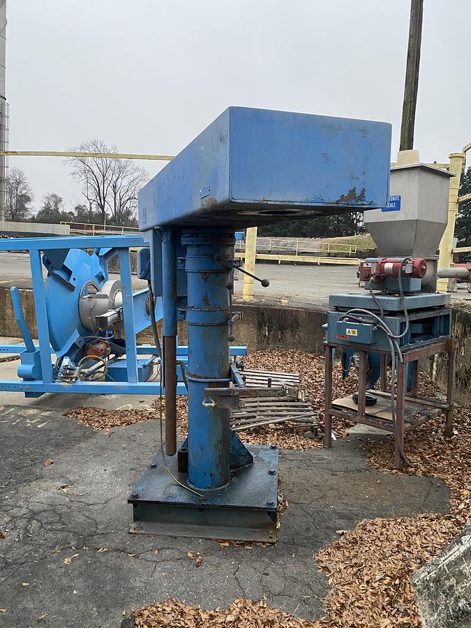 Used Used Hockmeyer Model 8HVI50/4210 single shaft stainless steel dispersion mixer