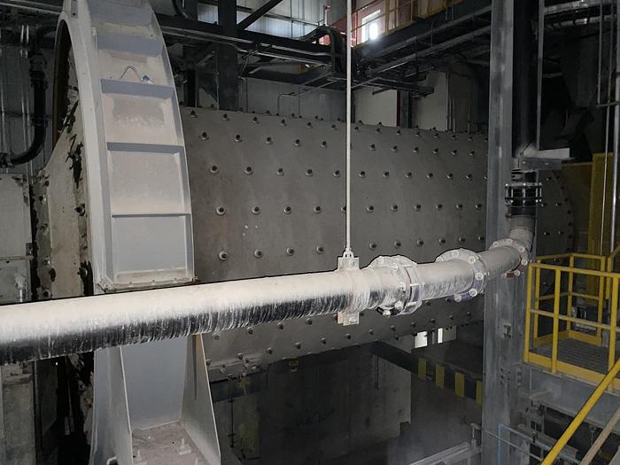 Used Used FFE Minerals single compartment tube mill wet grinding ball mill