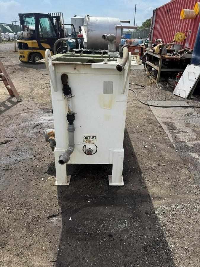 Used Used Highland Tank approximately 300 gallon rectangular carbon steel oil/water separator tank