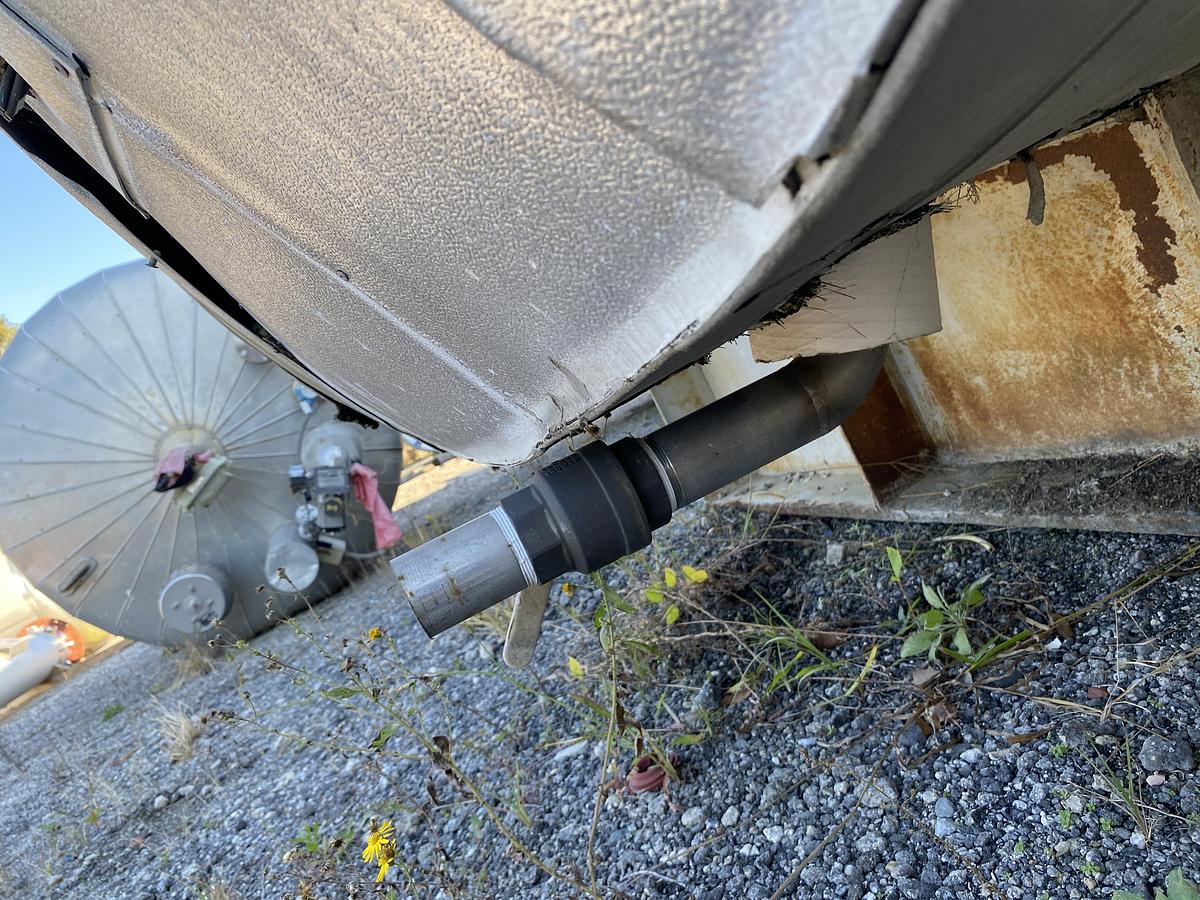 Used Capital City Iron Works 12,000 gallon 304 stainless steel horizontal tank