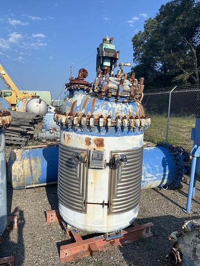 Used Pfaudler 300 gallon vertical glass lined vacuum receiver