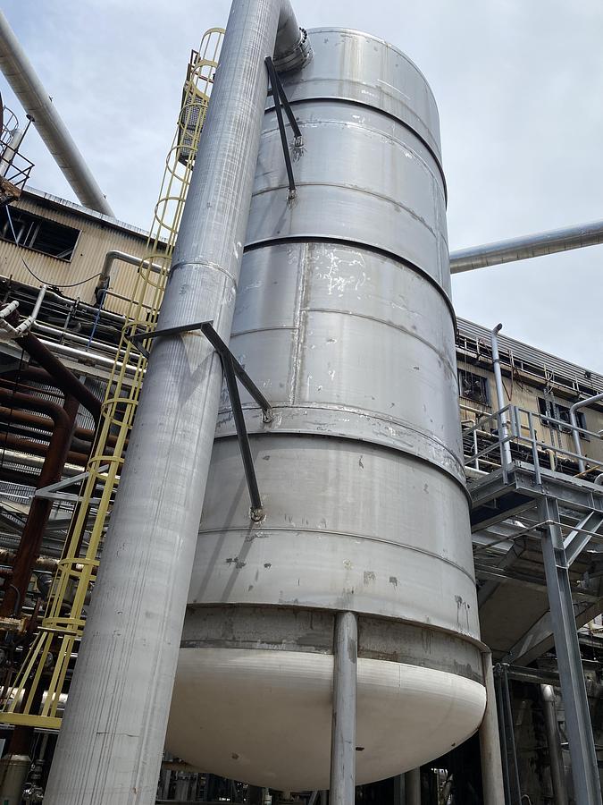 Used Used Erected Steel Products 54,000 gallon 304L vertical stainless steel tank