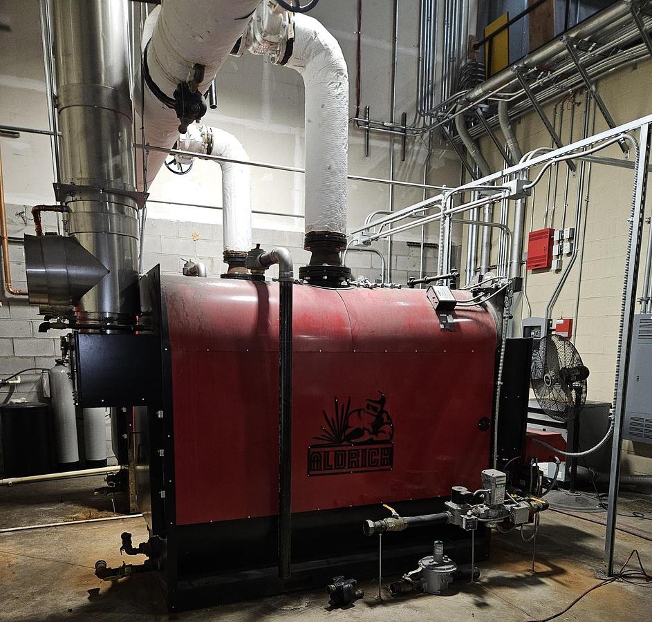 Used Used Aldrich Heat-Pak Model A3S5-85-G/A3S5R-C-85-G 85HP low pressure, hot water boilers
