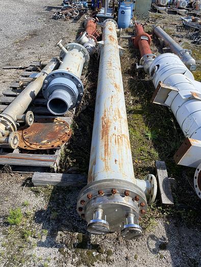 Used Unused Ambassador Heat Transfer approximately 395 sq. ft. 2205 Duplex stainless steel shell and tube heat exchanger