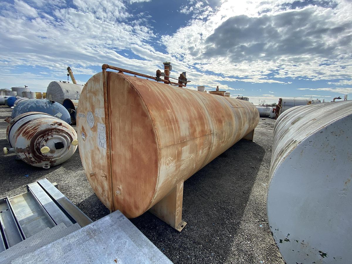Used Used Alabama Tank approximately 10,000 gallon carbon steel double-walled horizontal storage tank.
