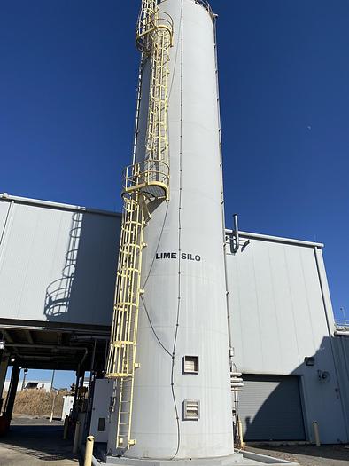 Used Used Columbian TecTank 8,020 cubic foot carbon steel vertical silo.