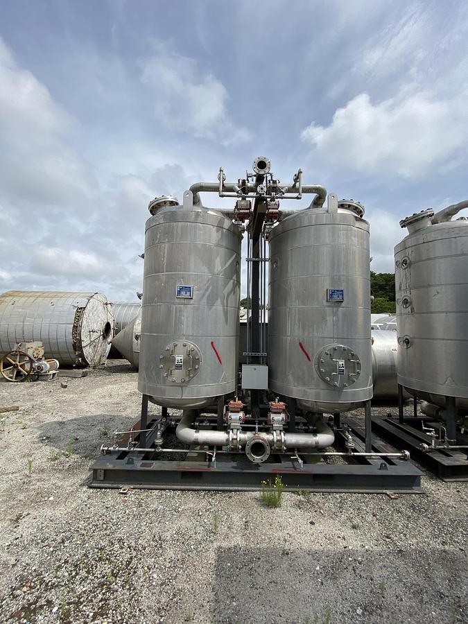 Used Used Industrial Piping Gas Dryer Skid