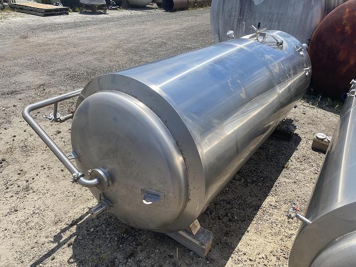 Used Used 10 bbl (300) gallon  jacketed Brite tank
