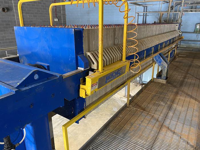 Used Used Micronics Model TR120DA08-FS-AO 130 cu ft. poly plate and frame press