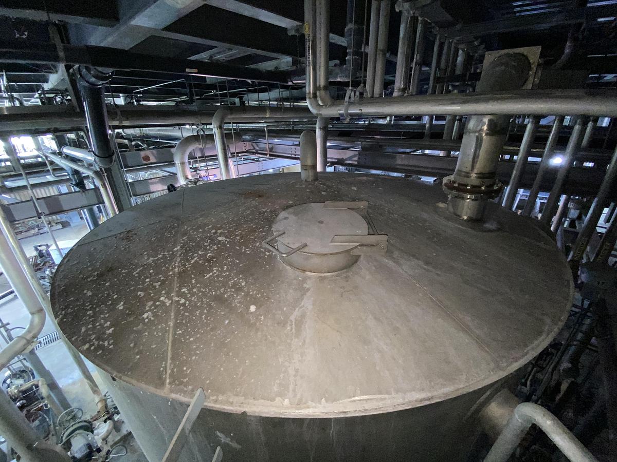 Used Used Erected Steel Products 14,000 gallon 316L stainless steel vertical tank