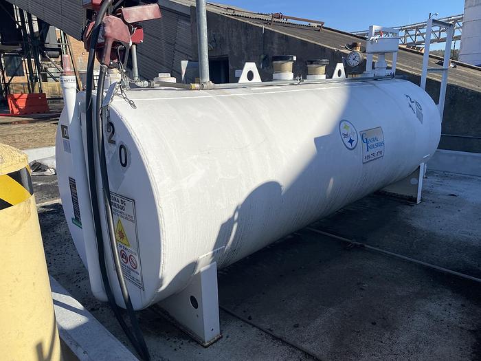 Used Used General Industries approximately 1,000 gallon horizontal self-contained fuel tank