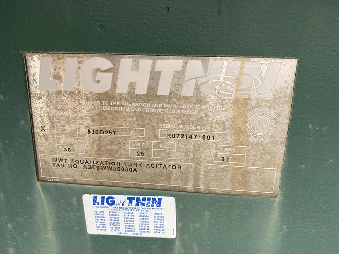 Lightnin R135 Used Used Lightnin Right-Angle Drive (CW). Model 505Q25T for Sale in ...