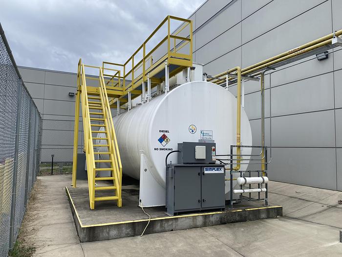 Used Used General Industries 15,000 gallon FIREGUARD horizontal fuel tank