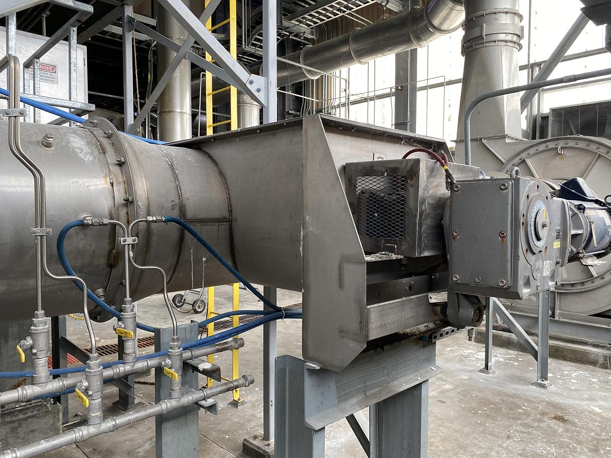 Used Used Thomas & Muller Systems LTD stainless steel screw conveyor