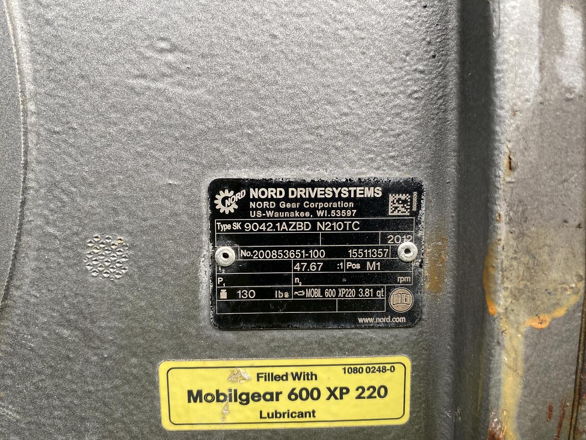 Used Used Thomas & Muller Systems LTD stainless steel screw conveyor