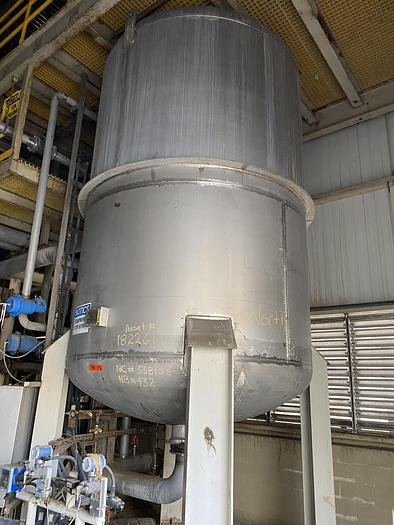 Used Used Tate Metalworks approximately 4,000 gallon 2205 duplex stainless steel vertical sand filter