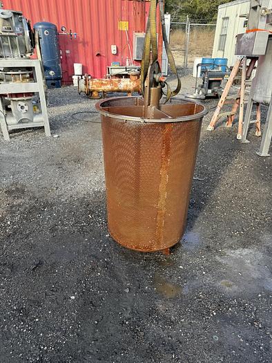 Used Used Gaston County 304 stainless steel large capacity basket filter vessel