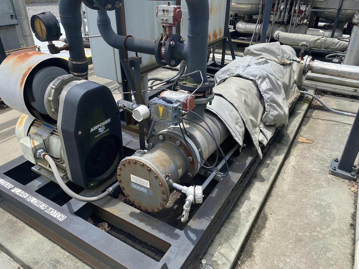 Used Used heater skid for regenerating dryer beds