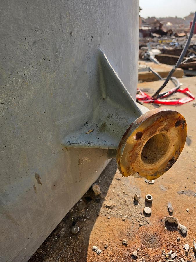 Used Used Fabricated Plastics Limited 23,000 gallon vertical fiberglass storage tank