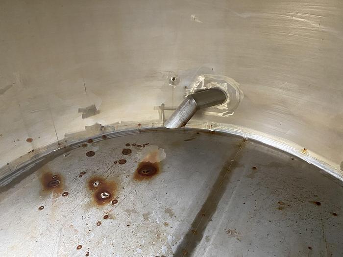 Used Used Wolfe Mechanical approximately 10,000 gallon 304L stainless steel vertical tank