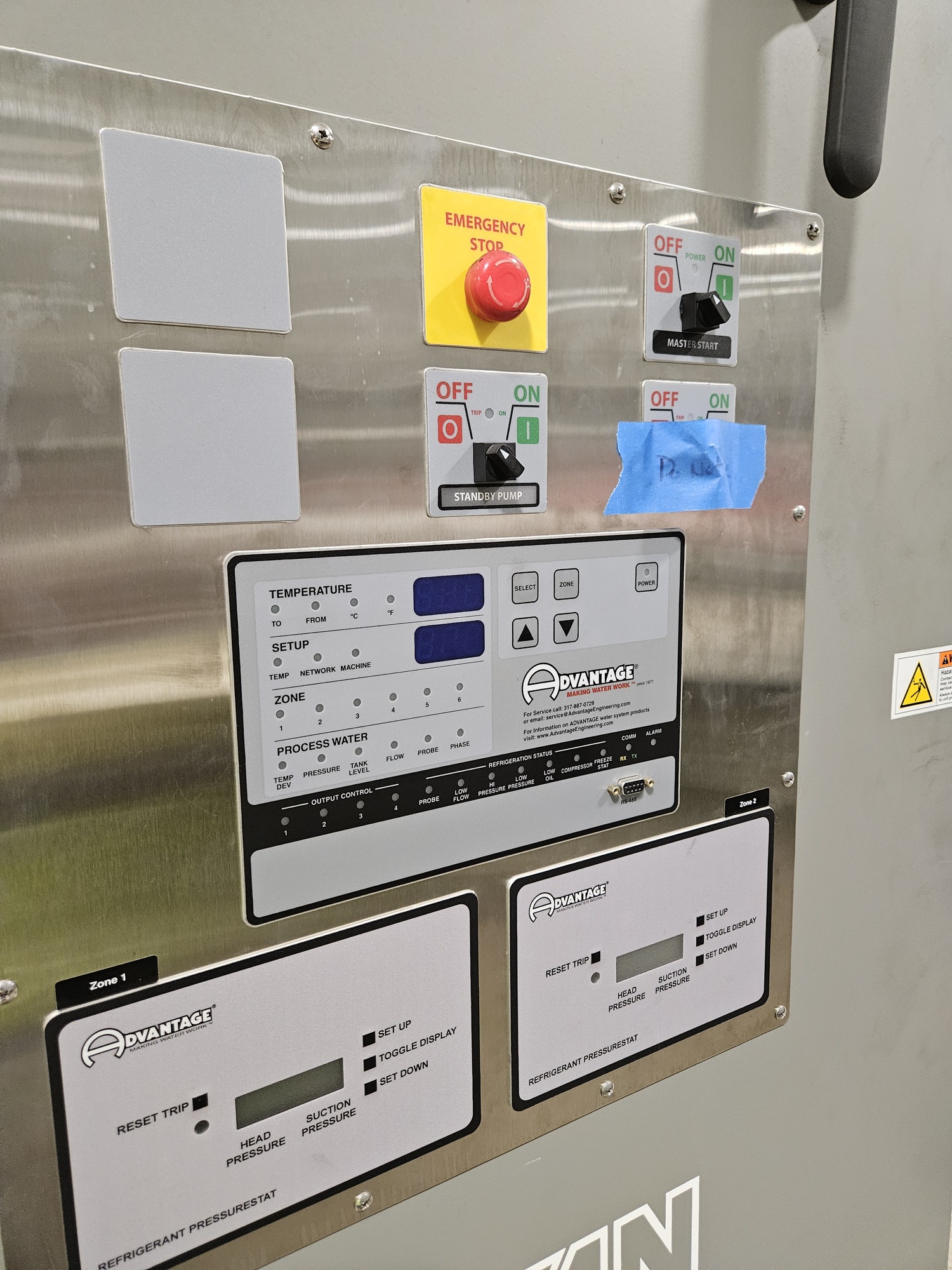 Used Used 93-Ton Air Cooled Advantage Titan Central Chiller with Remote Outdoor Condensers (2023) Model: TIP-100A-MZC-3P
