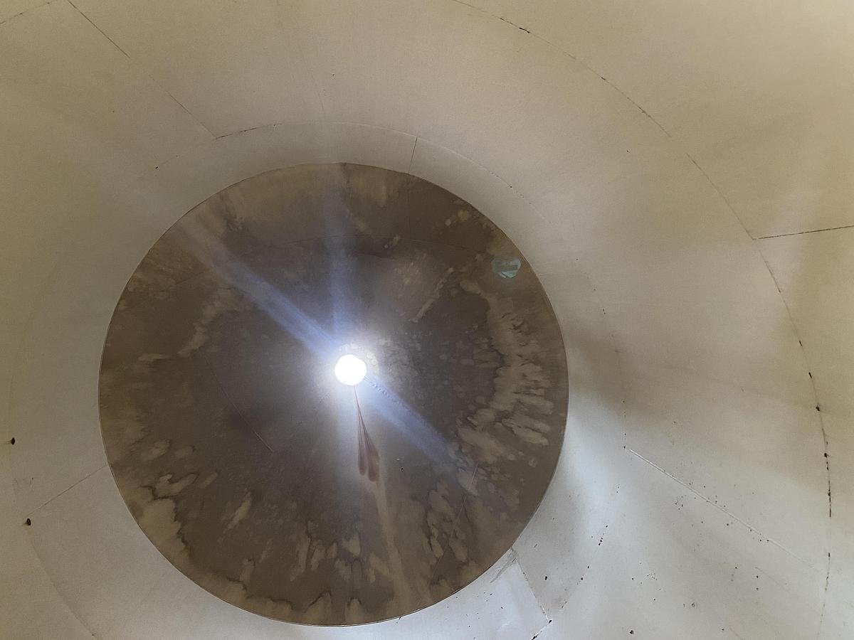 Used Used Imperial Calument Industries 1858 cu ft. Carbon Steel vertical bulk material silo