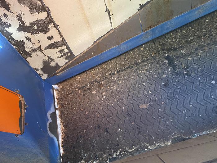 Used Used Bruks 70' Back-On Truck Dump with optimized smooth cargo flow receiving hopper