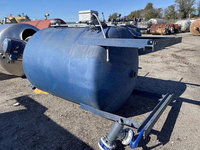 Used Used Quick Tanks Inc.  1400 gallon carbon steel vertical water softener tank