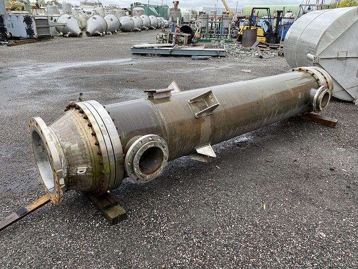 Used Used Reconditioned Southern Heat Exchanger Corporation 850 sq ft.  vertical Copper Nickel/Duplex Stainless Steel shell and tube heat exchanger