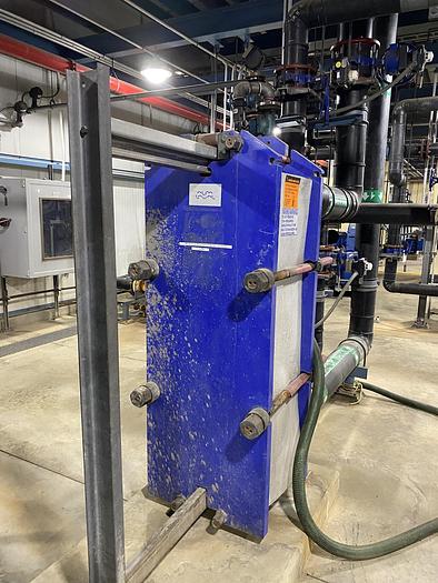 Used Used Alfa-Laval Model M15-BFG stainless steel plate heat exchanger