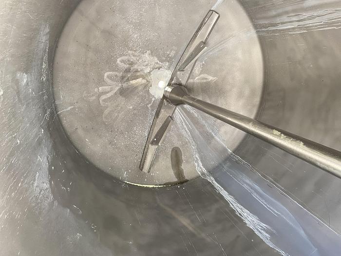 Used Used Circleville Metal Works Inc. approximately 750 gallon 304 stainless steel vertical mix tank