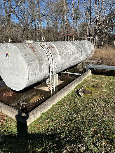 Used (2) Used 30,000 gallon carbon steel horizontal storage tanks