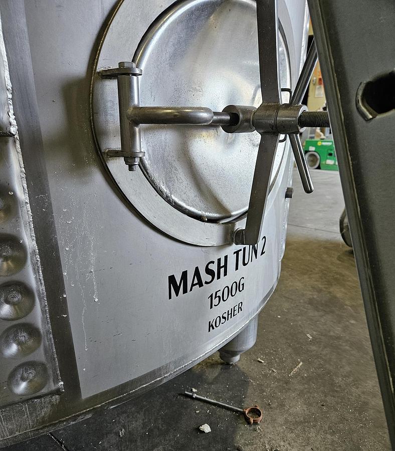 Used Used Criveller 1,500 gallon kosher 304 stainless steel jacketed Mash Tun