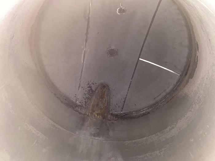 Used Used Gaston County approximately 8000 gallon 304 stainless steel vertical tank