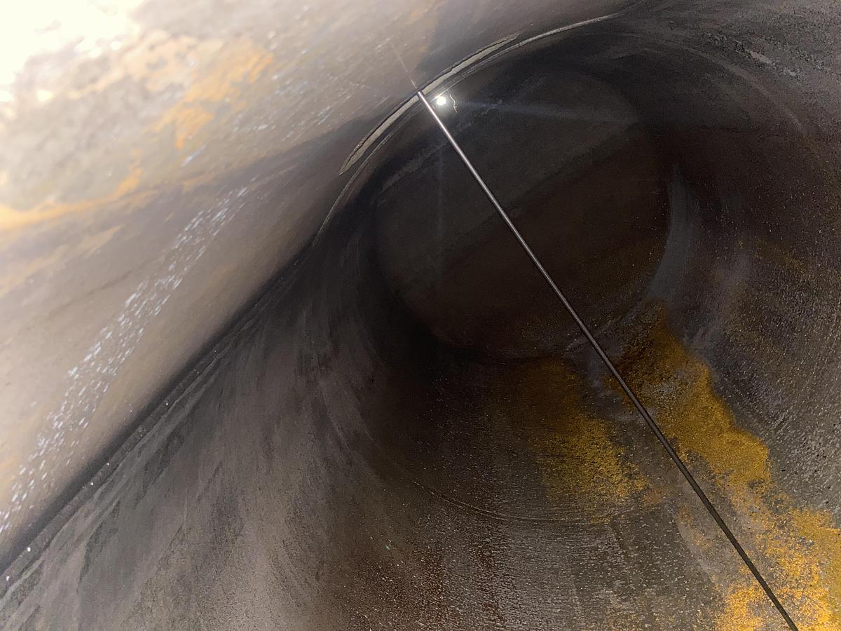 Used Used approximately 12,000 gallon horizontal 1100+ Aluminum storage tank
