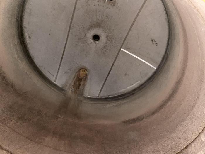 Used Used Gaston County approximately 8000 gallon 304 stainless steel vertical tank