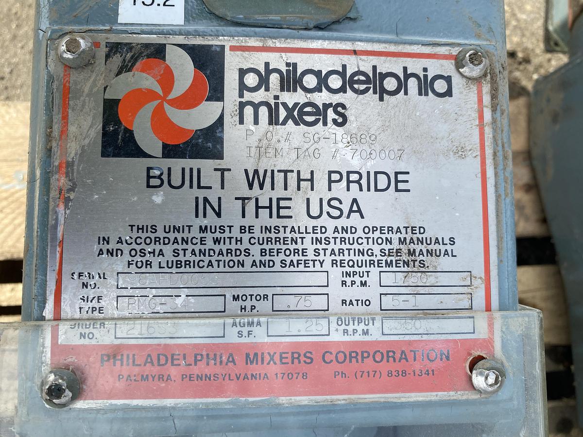 Used (2) Used Philadelphia Model PMG-34 mixers