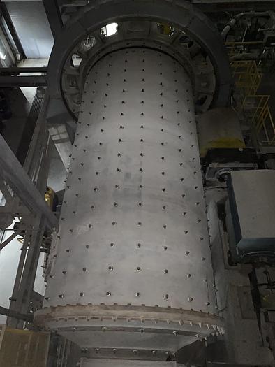 Used Used FFE Minerals single compartment tube mill wet grinding ball mill