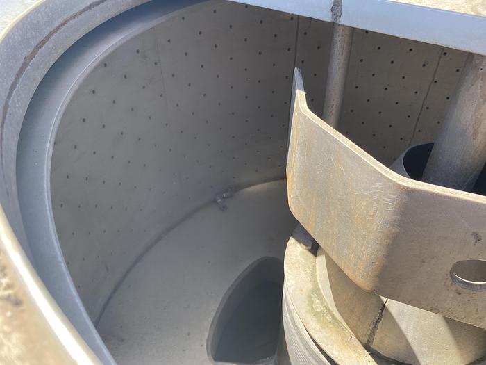 Used Used Ketema Tolhurst Batch-O-Matic T-316L S/S perforated basket centrifuge with hastelloy clad housing